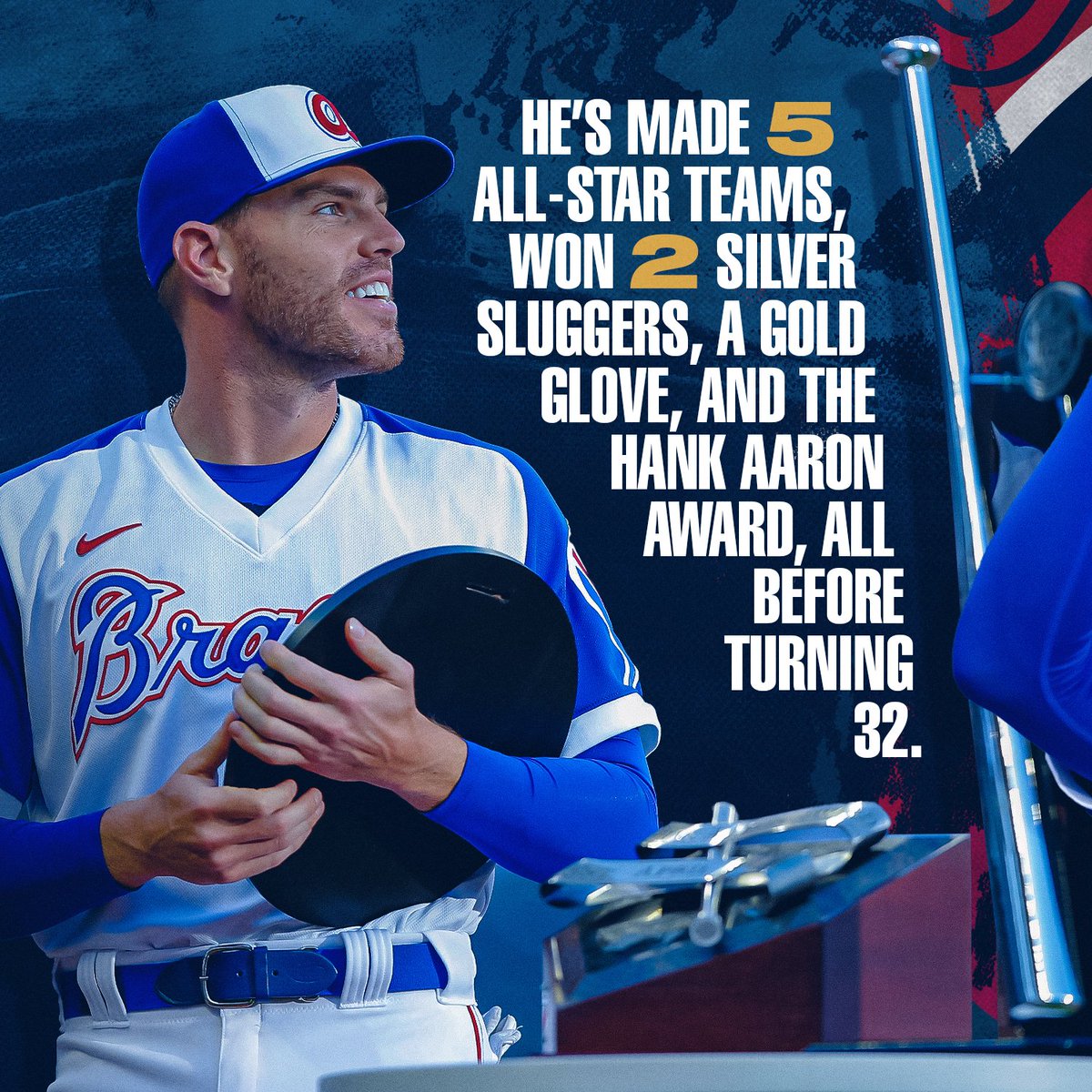 MLB's tweet photo. It's been a long time coming for @FreddieFreeman5 🏆 https://t.co/0OhSOoaQzg