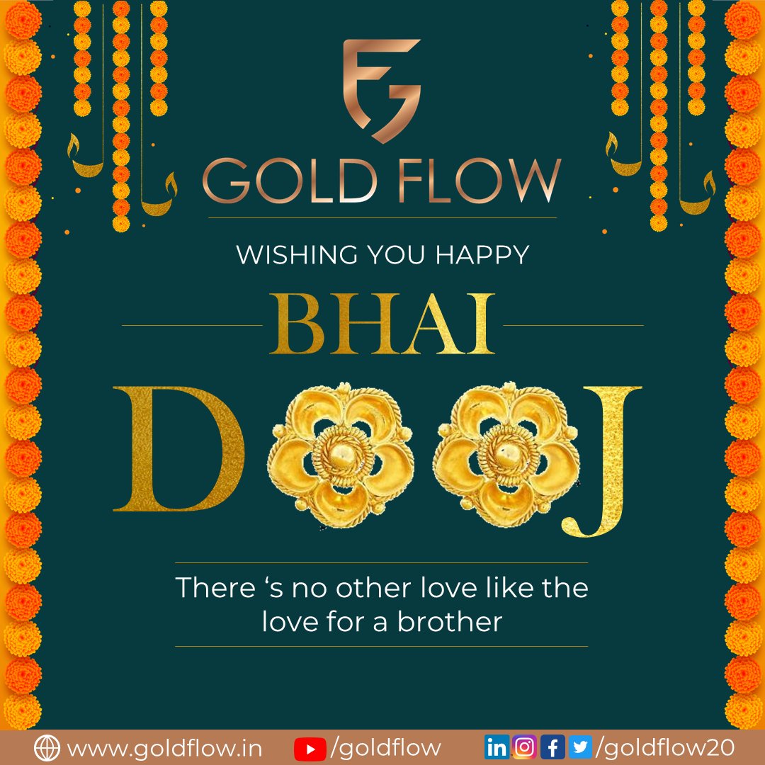 GoldFlow20's tweet photo. May this #BhaiDooj add sweetness to your life and bring you infinite joy. May our wonderful #relationship get stronger with time and tide. Best wishes for #BhaiDooj! https://t.co/wwTYcKNK7l