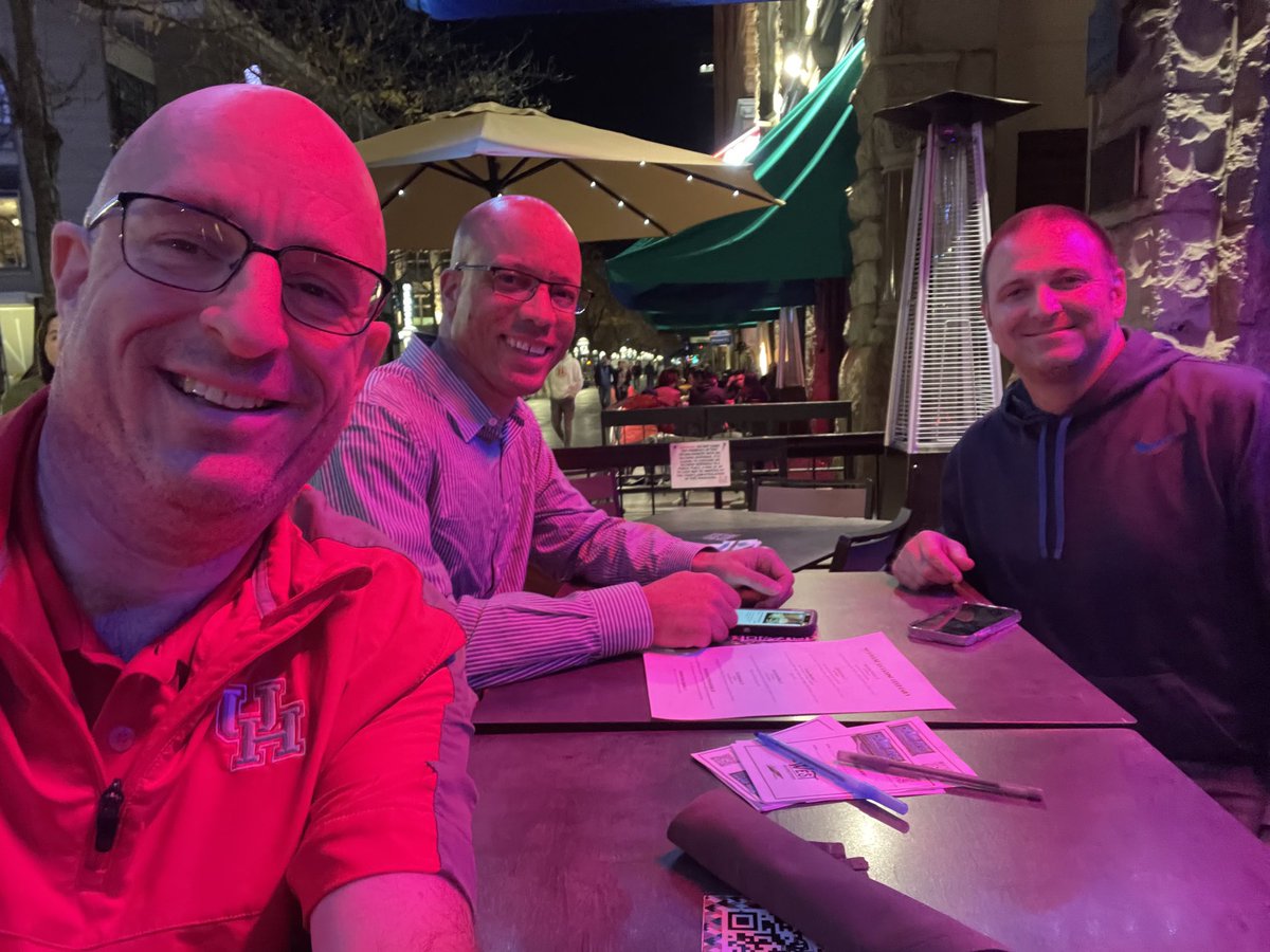 SportsMT's tweet photo. Just 3 Houston radio guys in Denver…⁦@raford3⁩ ⁦@ca_rockets⁩ https://t.co/aXbAL5G8Cd