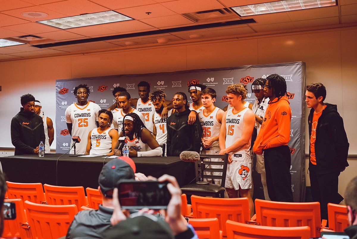 OSUMBB's tweet photo. Together. Always.
Each member of our team attended tonight's postgame press conference to speak to the public about our program.
#NewEra | #GoPokes https://t.co/FAbvs0I9WD