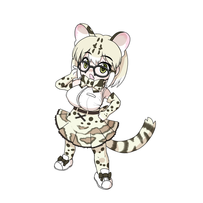 ヴィネット土台に乗せる用マーゲイとオイナリサマ。

#けものフレンズ #けもフレ3 