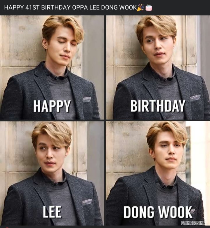 Happy birthday lee Dong wook 