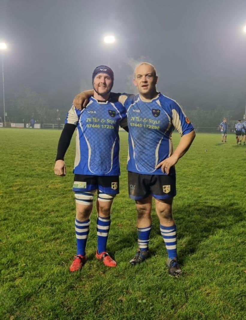 PontRugby's tweet photo. Congratulations to Pontllanfraith RFC players @NathanLarry89 and @lewyslippiett who ran out winners 50-33 representing Monmouthshire County against Machen RFC this evening, along with a MOTM performance from Lewys 👏🏻🟦⬛️

#F4L https://t.co/HD76J0unuy