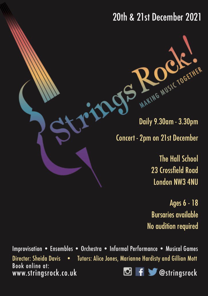 stringsrockuk's tweet photo. We’re back for some Christmas tunes! 🎶🎻⛄️🎄🎅
Booking open online!
https://t.co/3ZPZMJwd17
.
#Christmas #Christmas2021 #violin #cello #viola #doublebass #music #christmasmusic #carols #holidaycourse #holidayfun #kids #kidsmusic https://t.co/IhYJgunl0O