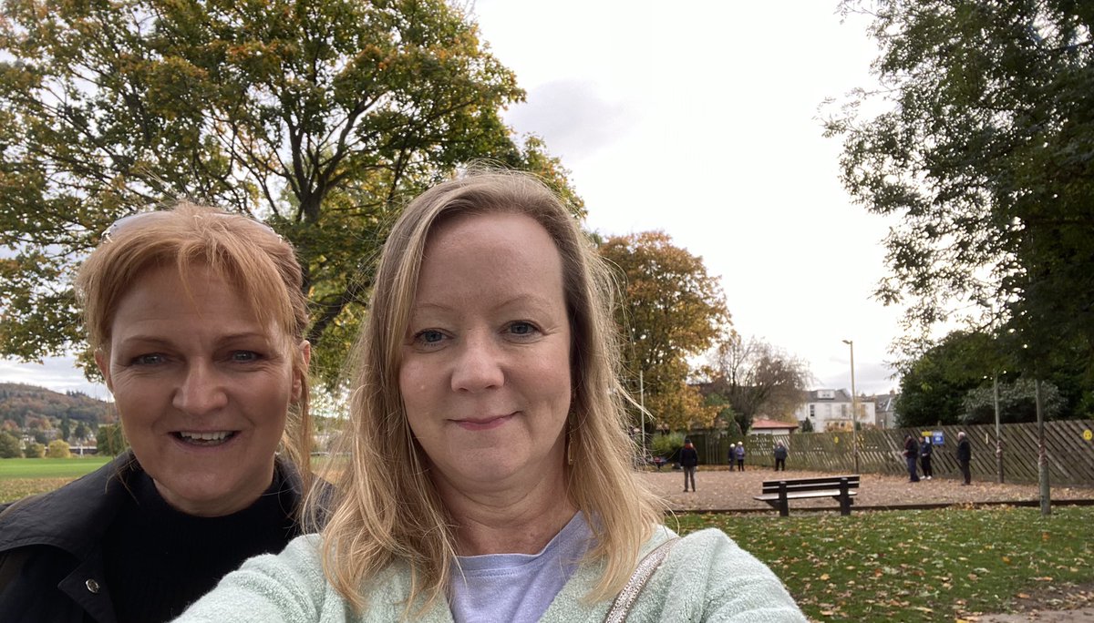 PKlearning's tweet photo. Hereβs a photo of @GillGMcCaw and @emmabest2000 having a walk around the community to see whatβs going on. Spot the pΓ©tanque! More on this, what kindness feels like, and looking for conkers to follow in our #walkaroundtheblock blog. #noconkers πΏ https://t.co/sClZj1nkG4