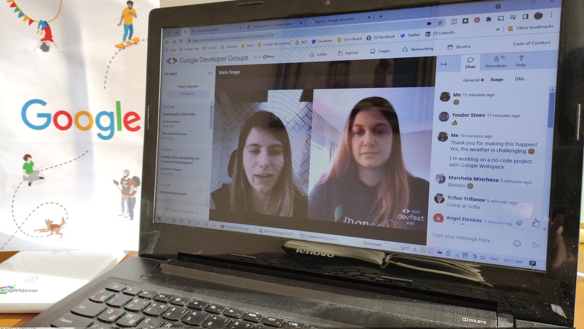 2019 Flashback #DevFestSofia  @supersofff  <a href="/gdg_sofia/">GDG Sofia</a> 
The virtual #DevFestBulgaria started 👋🎬🆒 with Data Modelleling, speaker Stanimira Vlaeva #DevFest2021