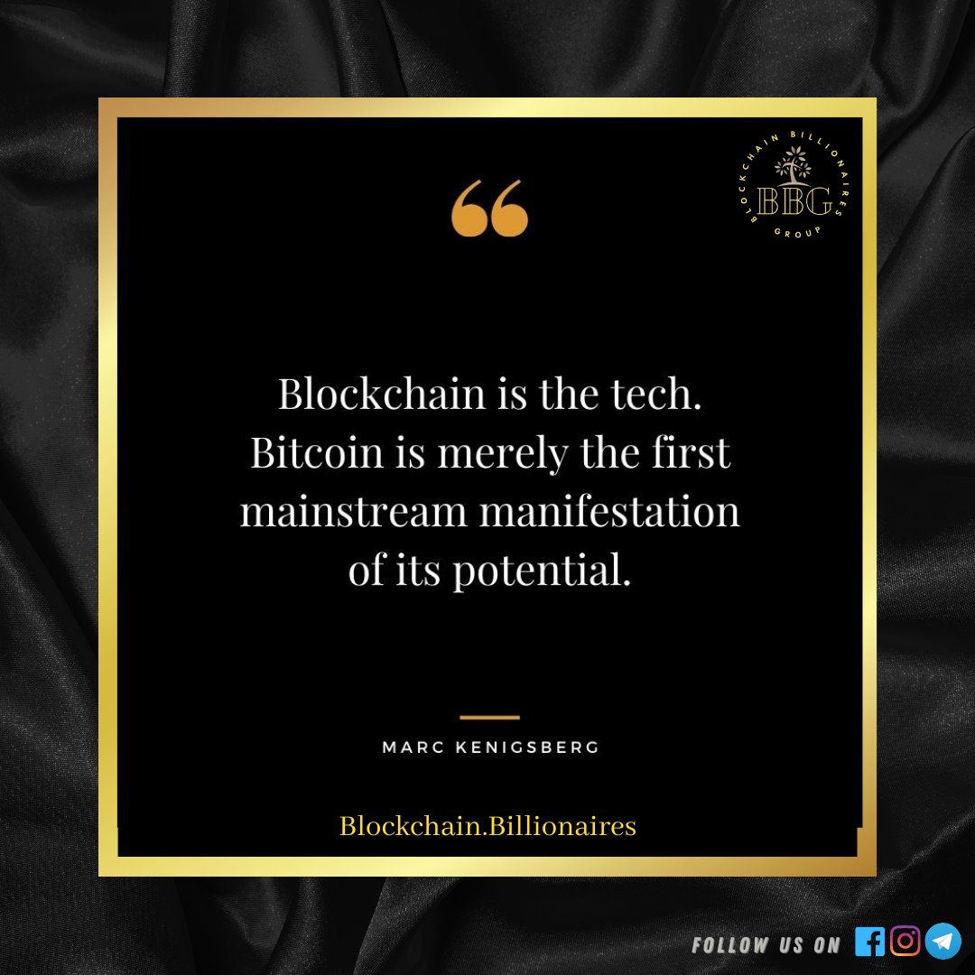 BBG_Blockchain's tweet photo. Soon Every Industry Will Move Towards Blockchain Technology, learn more👇
Follow @BBG_Blockchain
#blockchain #digitalinida #cryptocurrency #bitcoins #hyperfund #fomoex #blockchaintechnology #digitalcurrency #blockchainglobal #digitalmining #blockchaincommunity https://t.co/isTzuSVifd