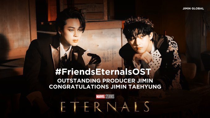 0076Army's tweet photo. CONGRATULATIONS JIMIN AND TAEHYUNG
#FriendsEternalsOST 
#congratulationsjimin https://t.co/pNFsZGiVmX