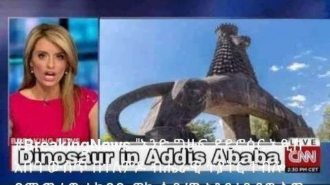 Andamlak_Alemu's tweet photo. #BreakingNews  
"ዳይኖሰር አዲስአበባ ውስጥ ታየ" ምንጭ : CNN
"We have witnessed that a #dinosaurs walk across via Stadium to National Theatre in Addis Ababa. People are in tension because of it" @cnni
#NoMore CNN
#CNNLIES  
@EthiopiansInSP @NeaminZeleke @Hagere_Et @NileAyu https://t.co/uLgHjfqjdJ