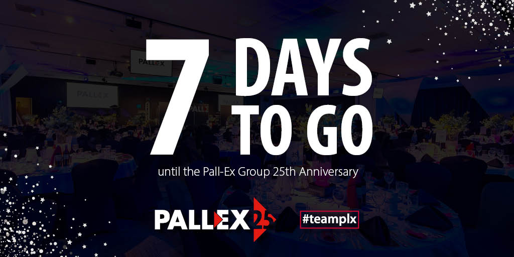 Only 7 days before we celebrate the Pall-Ex Group 25th Anniversary Awards!
#teamplx #25yearsofexcellence #25years