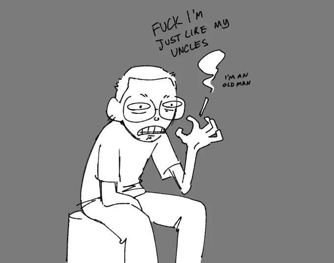 was also hit with a sudden realization 