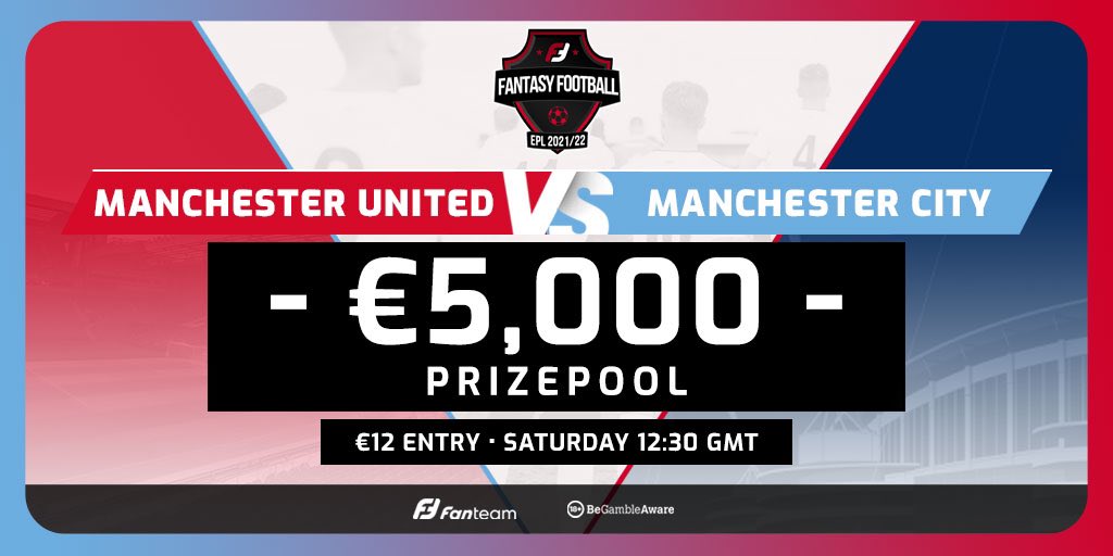 FanTeamOfficial's tweet photo. 🎟 TWITTER COMPETITION 🎟

We have 5️⃣ free entries to give away to todays €50,000 #FPL Weekly Monster on https://t.co/BEkW6C5hJi

𝗧𝗢 𝗘𝗡𝗧𝗘𝗥

1⃣ PREDICT the 𝗙𝗜𝗥𝗦𝗧 𝗚𝗢𝗔𝗟𝗦𝗖𝗢𝗥𝗘𝗥 in today’s #ManchesterDerby

2⃣ 𝗥𝗧 &amp; FOLLOW @FanTeamOfficial

#MUNMCI #FanTeam100K https://t.co/cXKXj518Ql