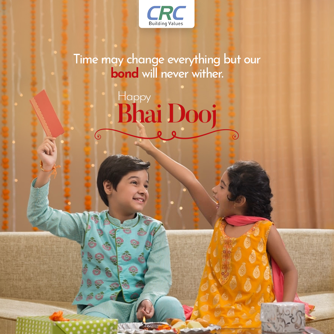 crcgroupindia's tweet photo. May this Bhai Dooj add sweetness to your life and bring your bond endless joy. Happy Bhai Dooj!
#bhaidooj #festival #crcgroup #greaternoida https://t.co/u53oS6gBop