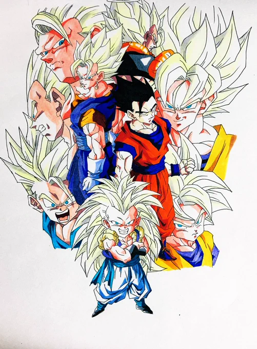 フォロワーさんが2000を超えましたー‼️😊😊✨
感謝を忘れずにのんびりと絵を描いてこうと思うのでこれからもよろしくお願いします🙇‍♂️🙇‍♂️
あと全然タメでかまいません!

2年前に描いた初めての集合イラストです✨
 #模写    #ドラゴンボール
 #イラスト 