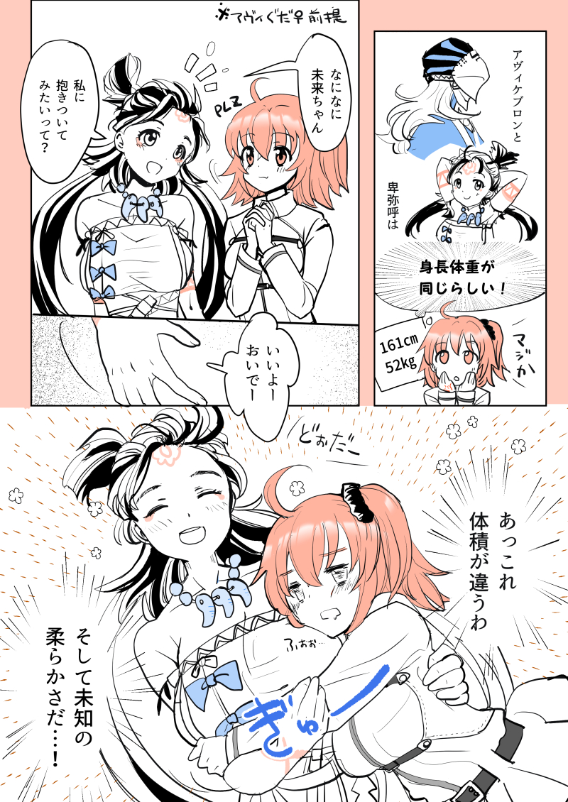 アヴィせんせいと卑弥呼の身長体重は同じらしいよ>>RT (#アヴィぐだ♀前提) 