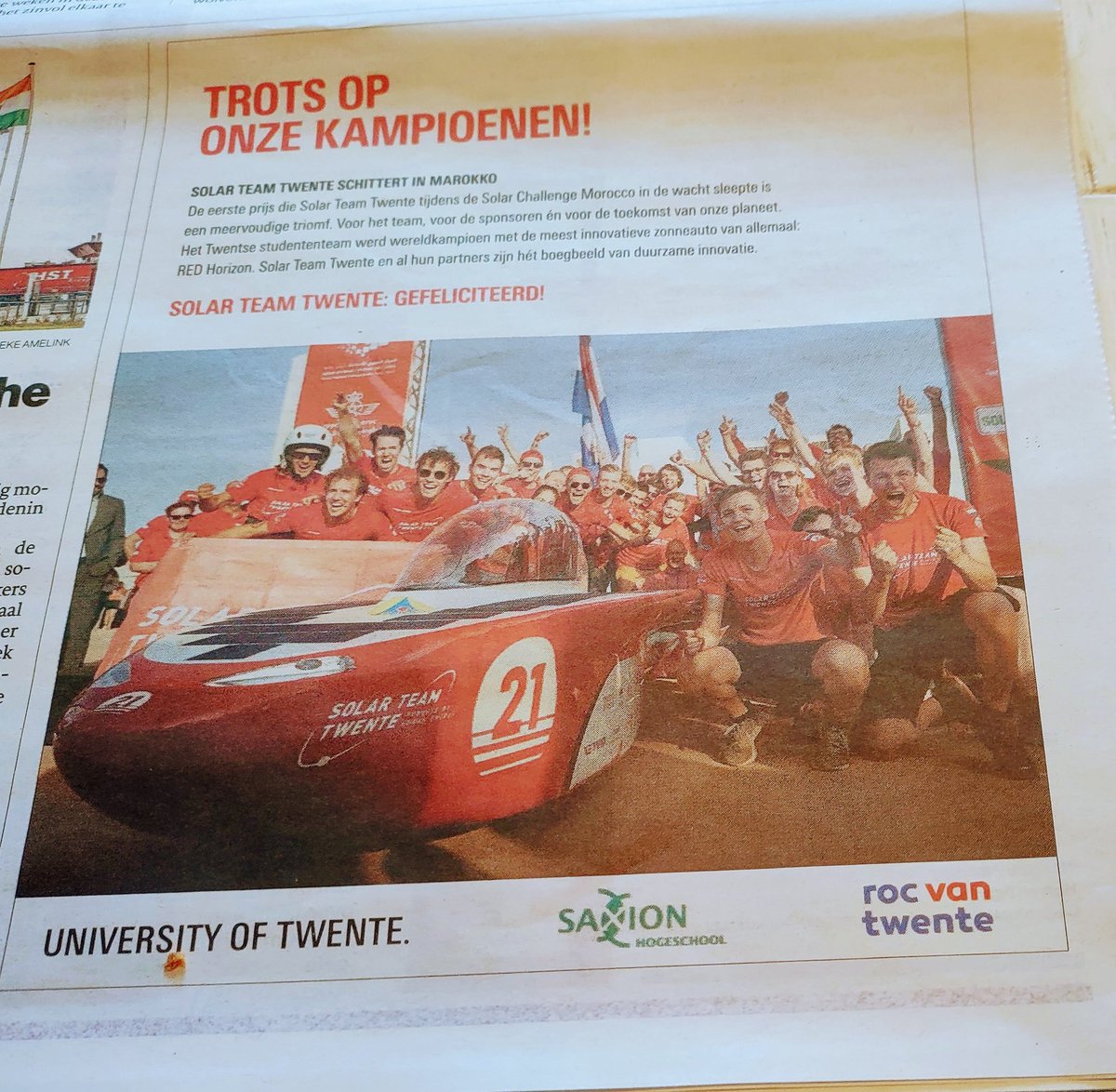 Johncvte's tweet photo. ZO IS HET! Met veel dank aan tal van Twentse bedrijven. https://t.co/vT2UvLGtQv