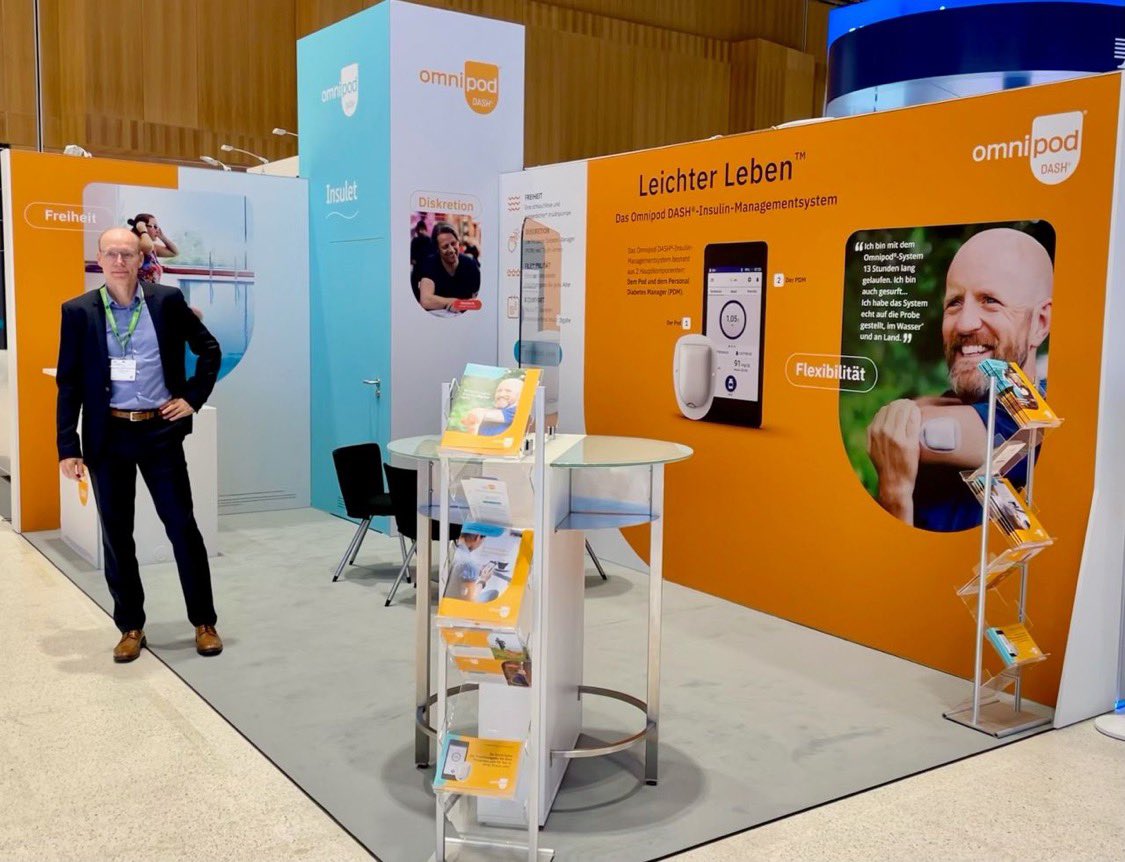 Wollen Sie mehr zum Omnipod-DASH®-System erfahren? Wir sind auf #DiabetesHerbsttagung2021 an unserem Stand.