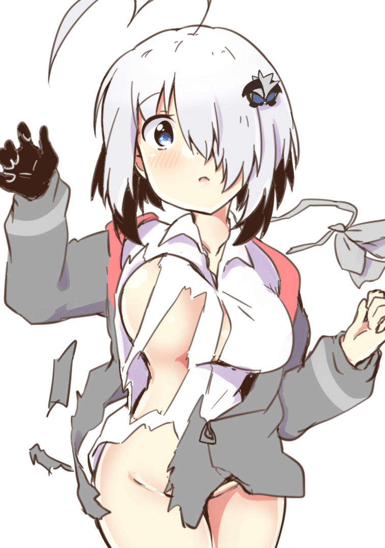 「服が破損してキャーってなる直前のグレイちゃん
#ボンバーガール 」|あやめりよ🎱プリボム7 A23のイラスト