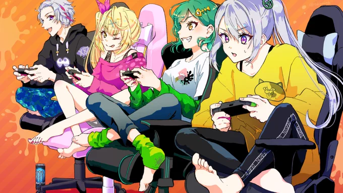 アグラFA受注 スプラ大会がんばれ～🦑

#絵スコート #サラ星図 #ヒスイワークス #でろあーと 