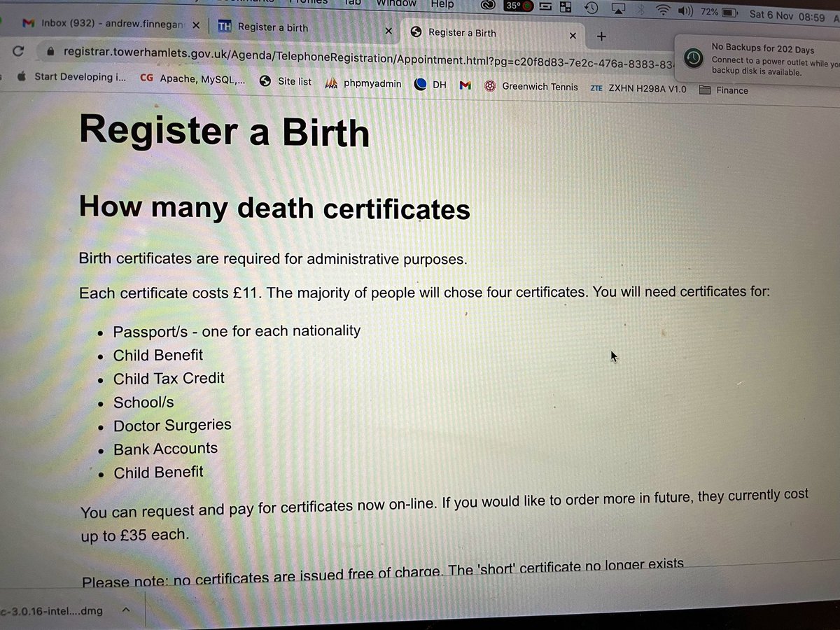 andyfinn's tweet photo. @TowerHamletsNow You might want to fix the text on the registering a birth page. https://t.co/5G3KOk7v6h