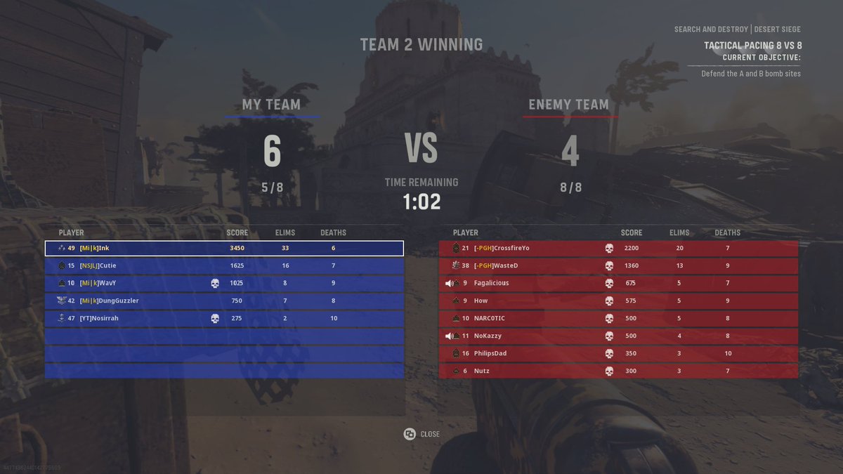 KrypticInk's tweet photo. 33 kills in SnD 😈 5v8 the entire game 
Plus a 1v5 clutch https://t.co/6elnlTqeUL