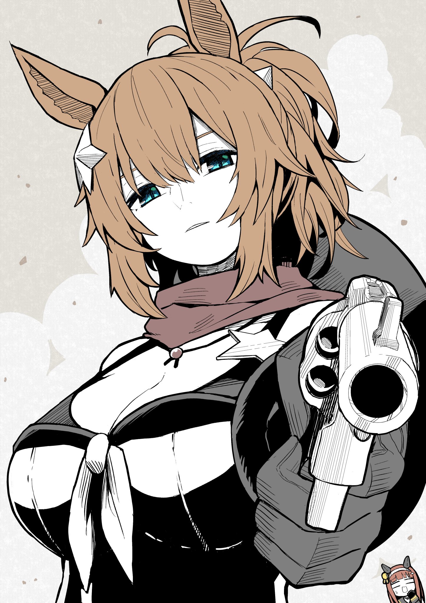 ウマ娘 銃口を向けるタイキシャトル イラスト ウマ娘うまぴょいまとめ