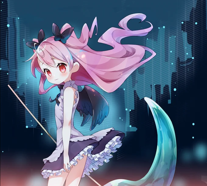 @hectNishi 今回も応募させていただきます。このキャラクターは悪魔の少女、あちかちゃんです。昼間は普通の小学生、夜になると悪魔の姿になって夜の街をお散歩しています。

よろしくお願いいたします。 