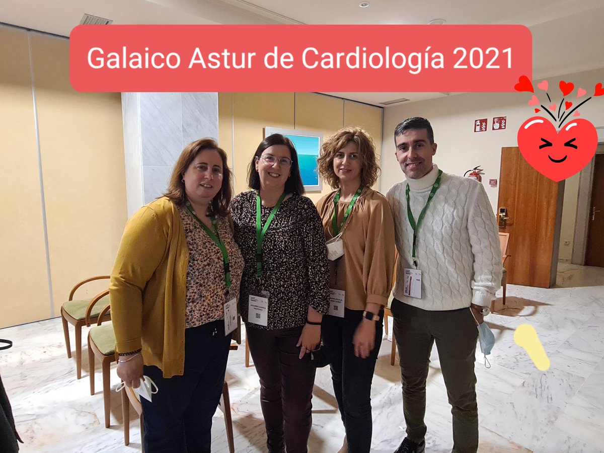 Congreso Galaico-Astur de Cardiología. Sanxenxo 5-6 nov 2021❤️.!!!ENHORABUENA enfermería de @cardioferrol por Comunicación oral y súper-Caso clínico!!!! Preparados para arrasar!!!! 👏👏👏👏👏👏