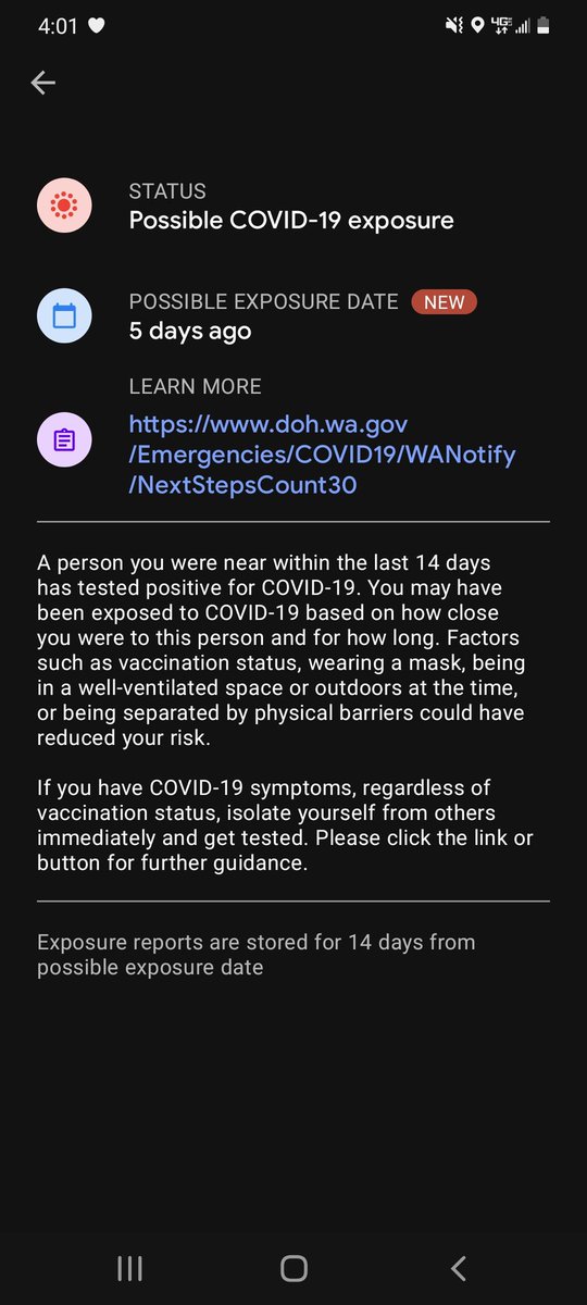 jsilverman36's tweet image. Gotten a few of these notifications now but tested negative! Thank you Moderna!