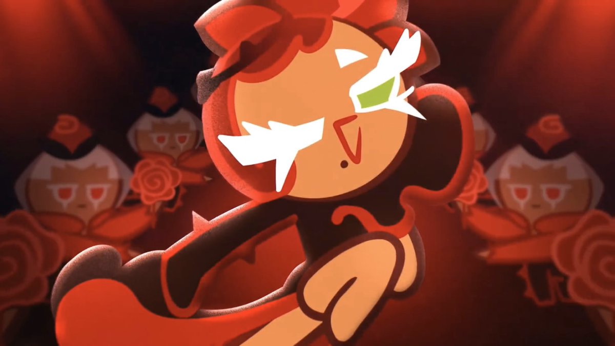 transhetpairOTD's tweet photo. The third transhet couple of the day is Raspberry Mousse Cookie and Rose Cookie from Cookie Run! https://t.co/mr92psRTsk