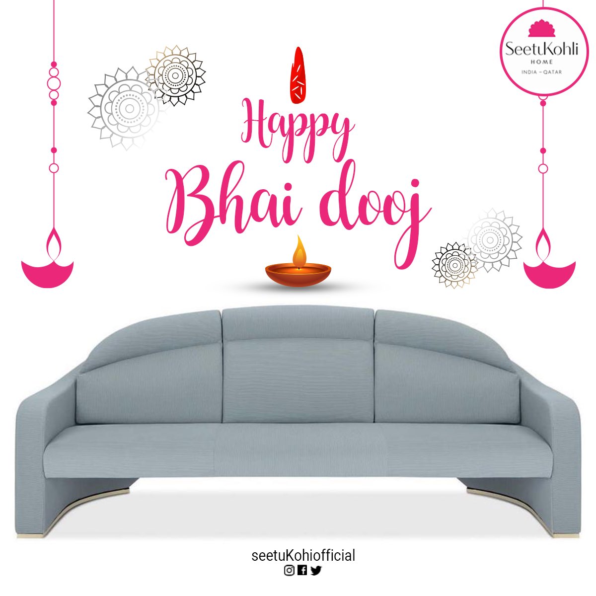 A brother's love &amp; support offers fierce strength to turn one's hopes into reality. This #BhaiDooj, cherish your strong brotherly bonds.

#SeetuKohliHome wishes you a happy Bhai Dooj.