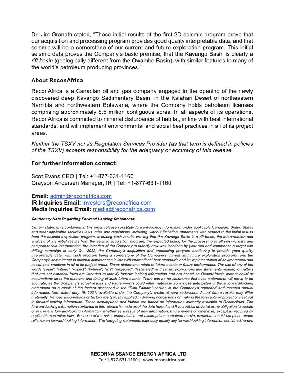 ReconAfrica tweet media