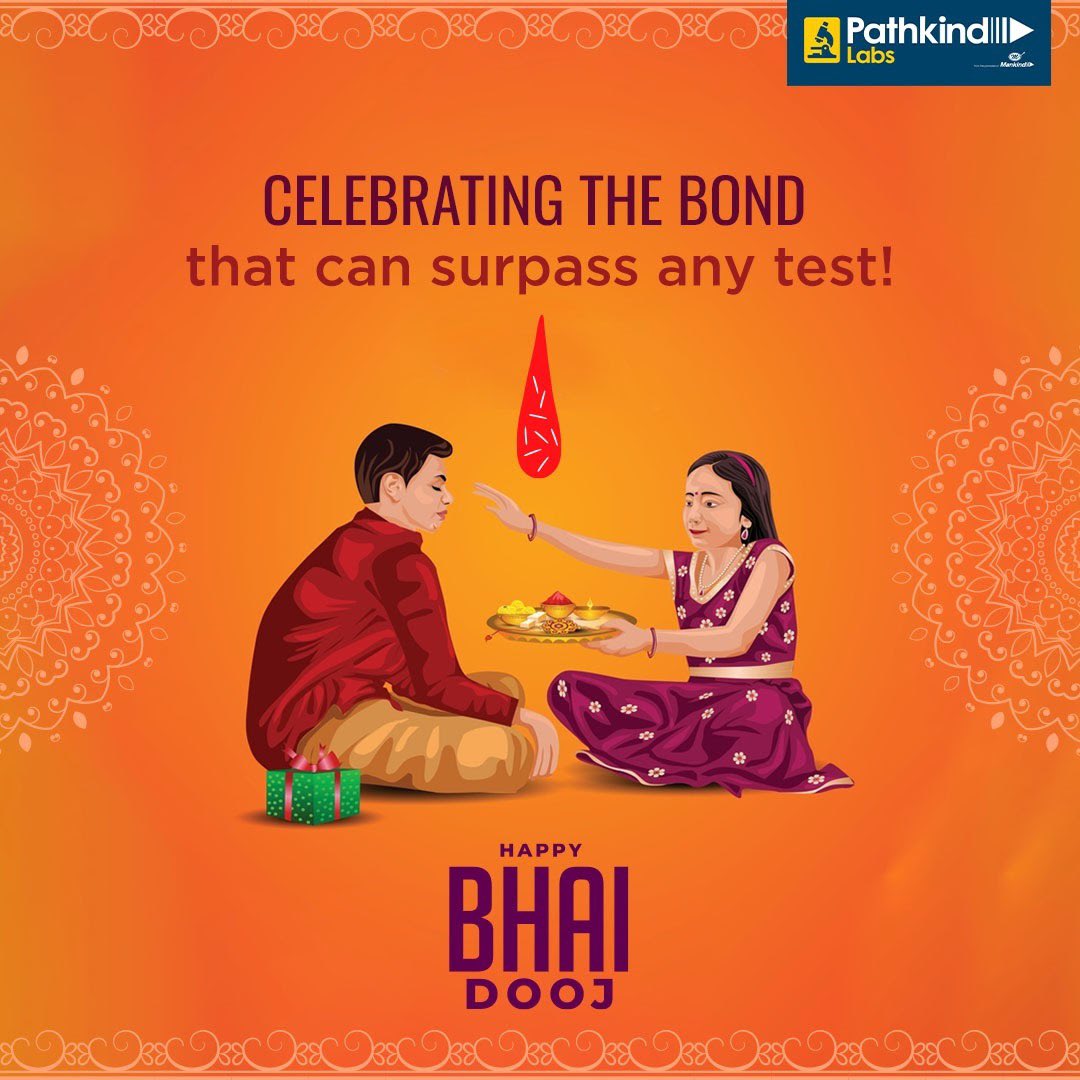 pathkindlabs's tweet photo. A bro-sis bond is made with a pinch of fights and tons of love. Pathkind wishes this special bond to be filled with lifelong happiness.
#PathkindLabs #PathkindIndia #BhaiyaDooj #Diwali #FestiveSeason #GetTested #GoodHealth https://t.co/BAQR6tBwMh