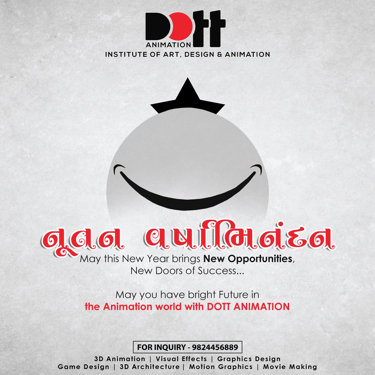 DottAnimation's tweet photo. May this New Year brings New Opportunities,
New Doors of Success...May you have bright Future in the Animation world with DOTT ANIMATION.
#Rajkot #Gujarat #Socialmediadesign #Festivaldesignpost #3D #Animation #Graphic_Design #Architecture #Game_Design #Visual_Effects #India https://t.co/crjeXreQNf
