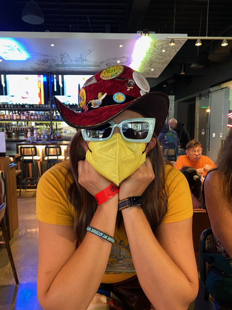 jesus_phan's tweet photo. How many folks that caught Covid at #PhishVegas wore a mask? I did 5 fall indoor shows with a  KN95 mask on.  This was the perfect mask for dancing.  I tried a cloth mask @BillyStrings and almost suffocated myself. 
#PhishVegas #PhishFallTour #PhishMGM https://t.co/fBbh9OsILU