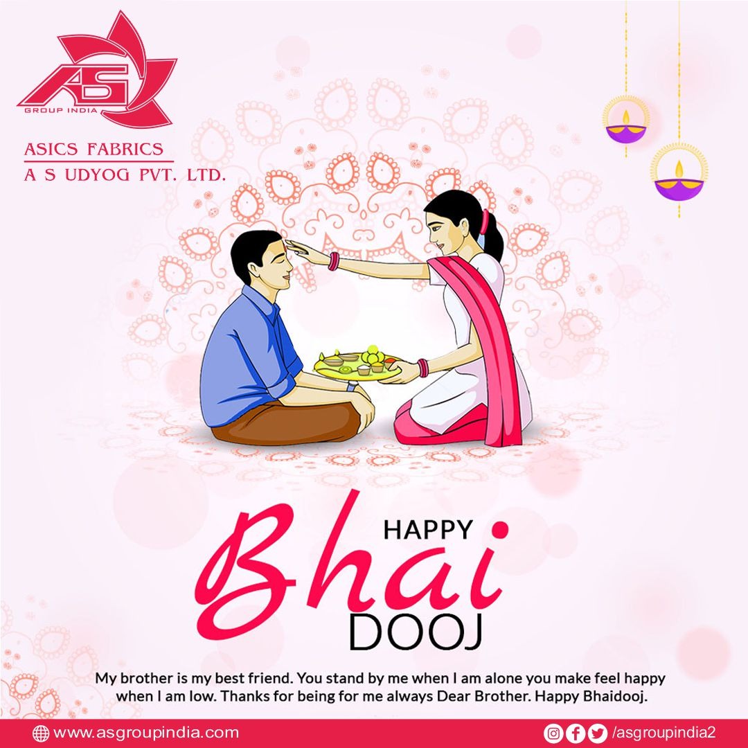 ASGroupIndia2's tweet photo. Happy Bhai Dooj.

#BhaiDooj  #HappyBhaiDooj #ASGroupIndia #ASICSFabrics #ASUdyog https://t.co/LVZcYVYUO9