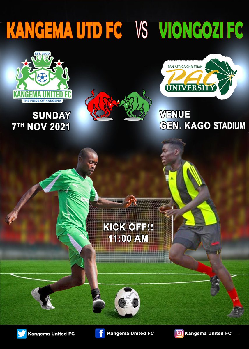 KangemaC's tweet photo. This Sunday viongozi fc visit kangema United for a friendly match at General Kago Stadium.
Don't miss out.
#theprideofkangema https://t.co/1aWpp6FBwa