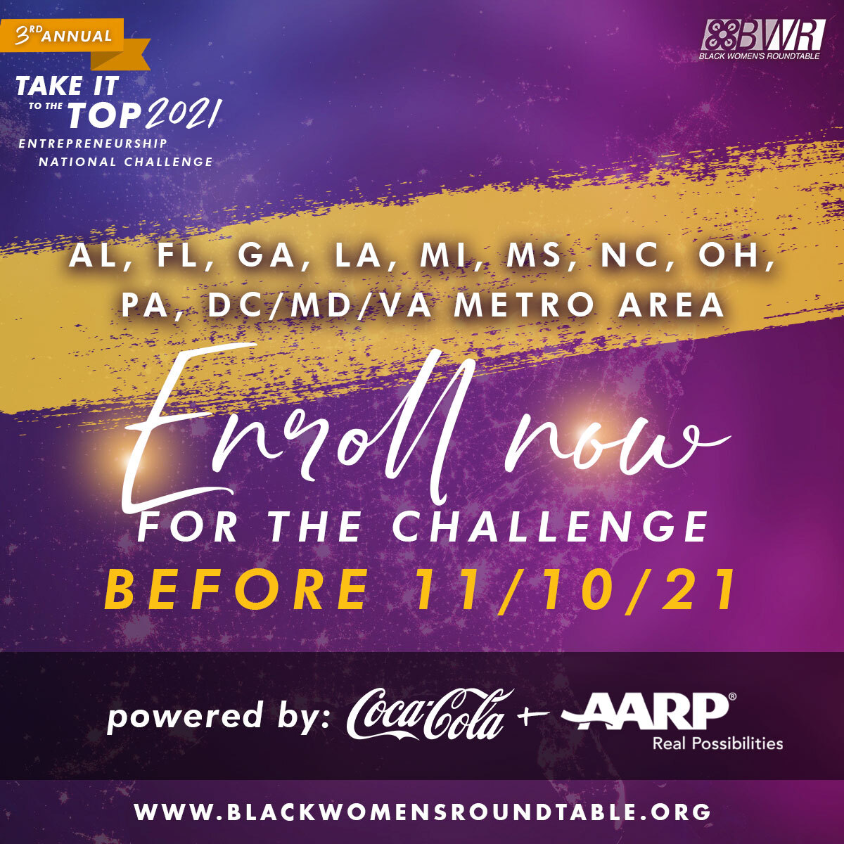 Florida_BYV's tweet photo. Thanks to @CocaColaCo @AARP we are happy to announce our partnership with @NCBCP and your opportunity to win $25,000 for your idea. Visit https://t.co/hhU3ykhQvk to for more information and register. #BWR #BYV https://t.co/JCE1vYzxMu