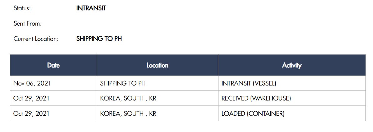 korhianneshop's tweet photo. #KRSUpdates
Hello! In Transit to PH na po yung ating box containing:
-Batch 11 Bunjang DVDs/Merch
-MOTS ONE DVD/BR GO and Tingi
-KR Lending items
If no delays with Customs, nandito na sya sa bahay probably between Nov 14 to 20.
I will answer DMs po tonight after work. Thanks! https://t.co/NcZ9xQf6a8