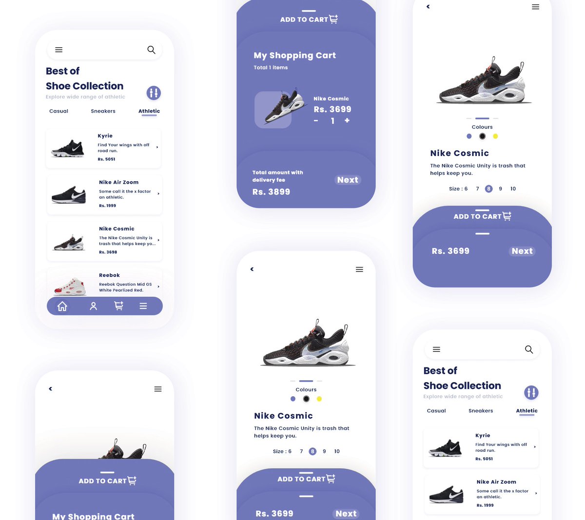 GetxMotion's tweet photo. App Ui Design!

Concept : Shoes 👟

#uidesign #ui #visualsbyvikash #getxmotion #app #appdesign #shoes #online https://t.co/21Kr9kNAKr