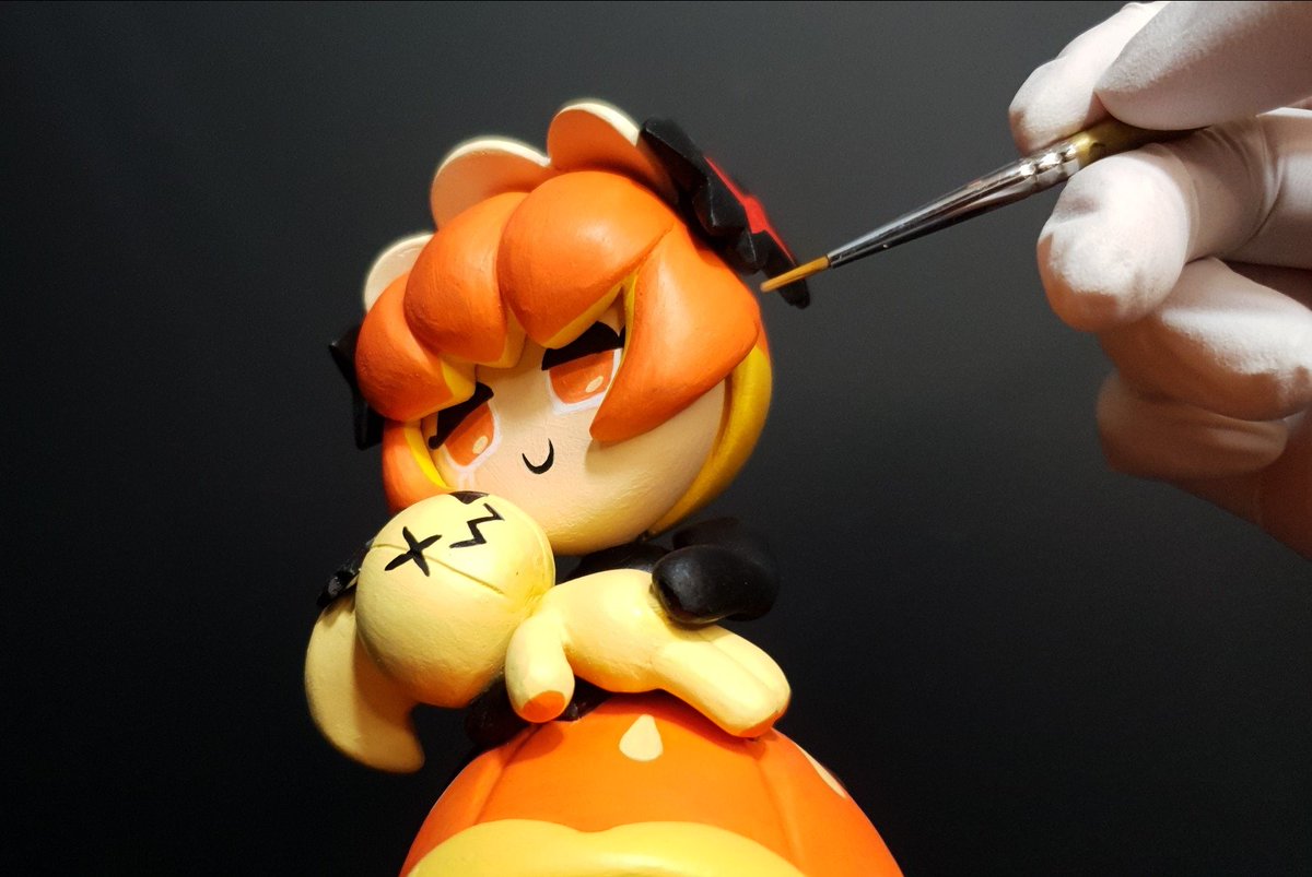 carina_all's tweet photo. 🎃🥧 펌킨파이맛 쿠키 피규어 완성~ https://t.co/slwklscV0r