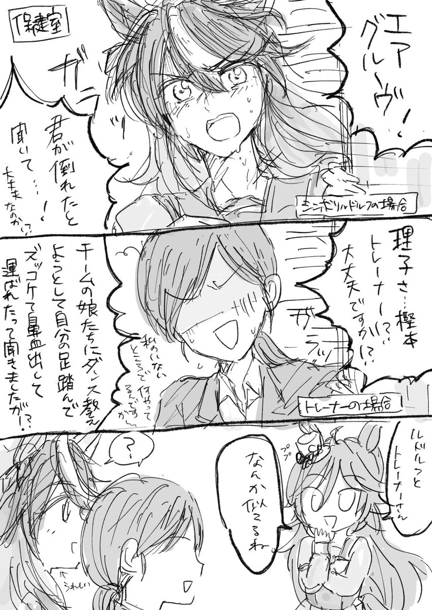ルドルフとトレーナー(ルドグル/トレ理子風味) 
