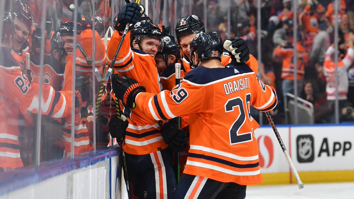 EdmontonOilers's tweet photo. Okay let's play that game.

Where do we think this one ranks amongst his most MIND-BLOWING goals? 

#LetsGoOilers https://t.co/W9ZSQngSF1