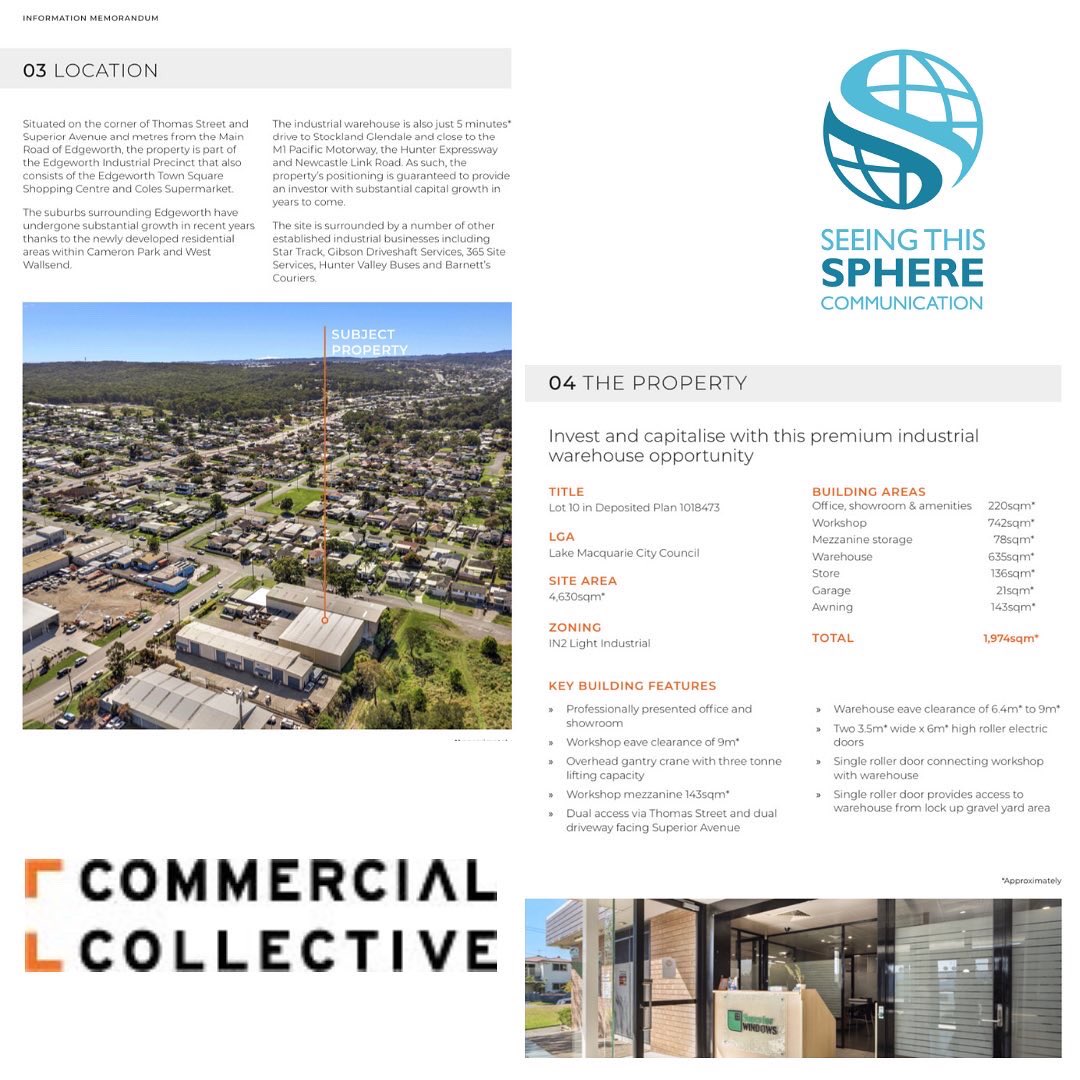 seeingthisphere's tweet photo. We’ve been busy lately with lots of #contentmarketing jobs
Here’s one we assisted with recently for Commercial Collective writing #copy for their #realestatelistings &amp; #informationmemorandums
We’re excited to be working with them. Contact us if you think we can help your business https://t.co/ITwOqlNjvI