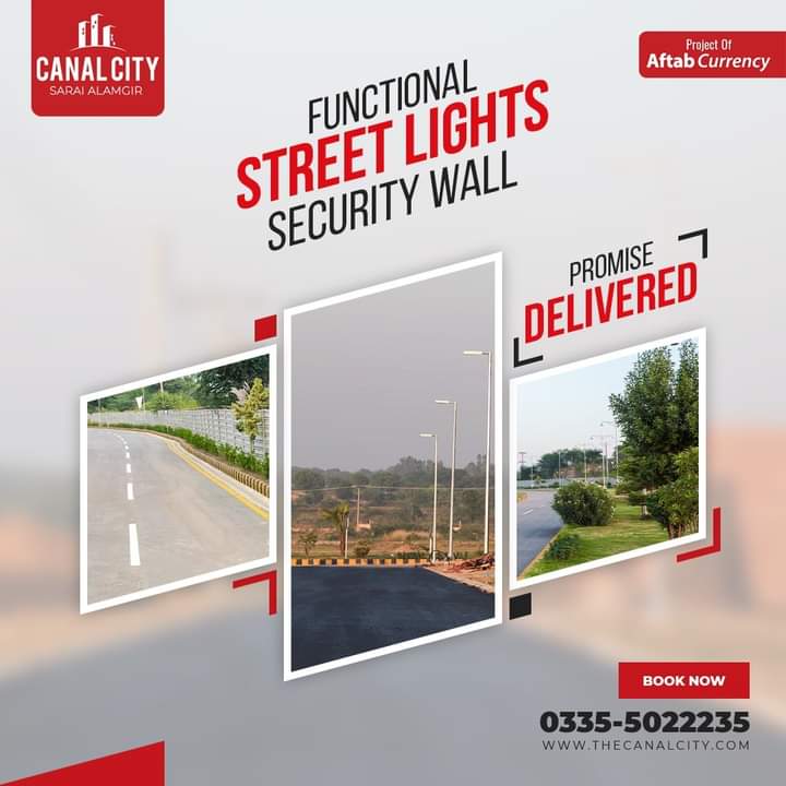 ACEPropertiesPK's tweet photo. Canal City-Sarai Alamgir
Development work of street lights and protective walls in the Executive Block has been completed.
Contact for more details and booking
03308114416
https://t.co/7PmkoRAKDw
https://t.co/NT85MVrwfr
Project of Aftab Currency https://t.co/ut31T5iB0s