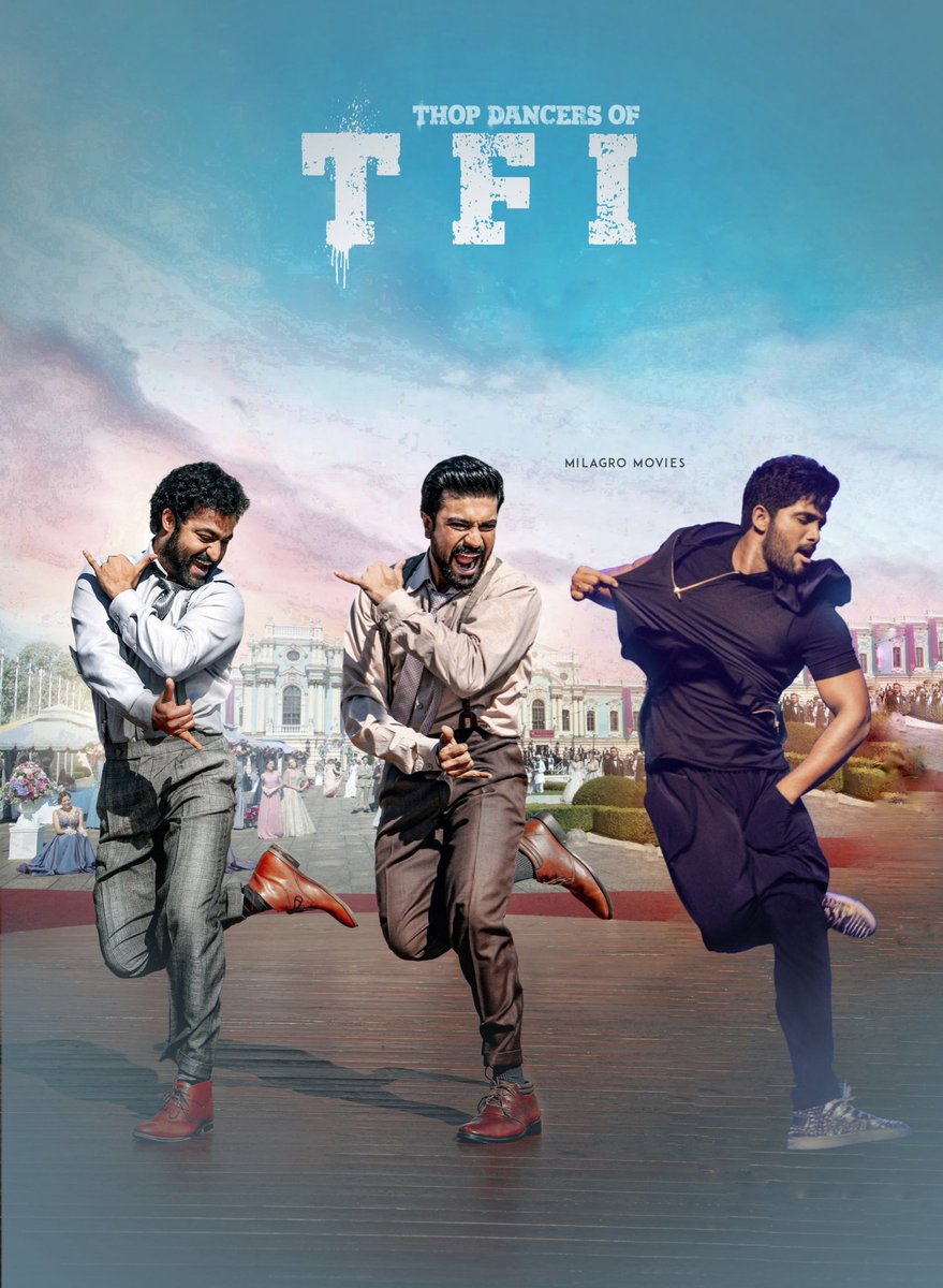 TejaDhf's tweet photo. THOP DANCERS OF TFI 🔥🌊🔨

#NTR #RamCharan #AlluArjun 
#RRRMovie #Pushpa 

@alluarjun   
@tarak9999 
@AlwaysRamCharan https://t.co/xdZIeqImjt