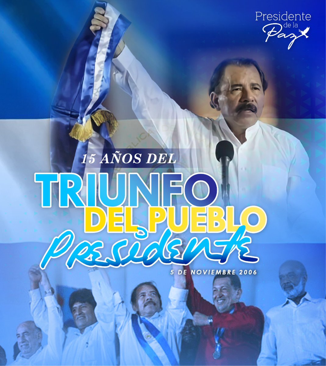 MatrimonioCruz's tweet photo. #A2DiasDeLaVictoria
Un Día como hoy, el Pueblo Presidente celebrábamos la Victoria🎉
Dejando atrás 16 años de la pesadilla neoliberal.
Iniciando a construir la Nicaragua que tod@s soñamos.
#PazYBien
Este Domingo 7 de Noviembre, vamos a Votar para seguir avanzando #SiempreMasAlla https://t.co/HnywRqqCSX