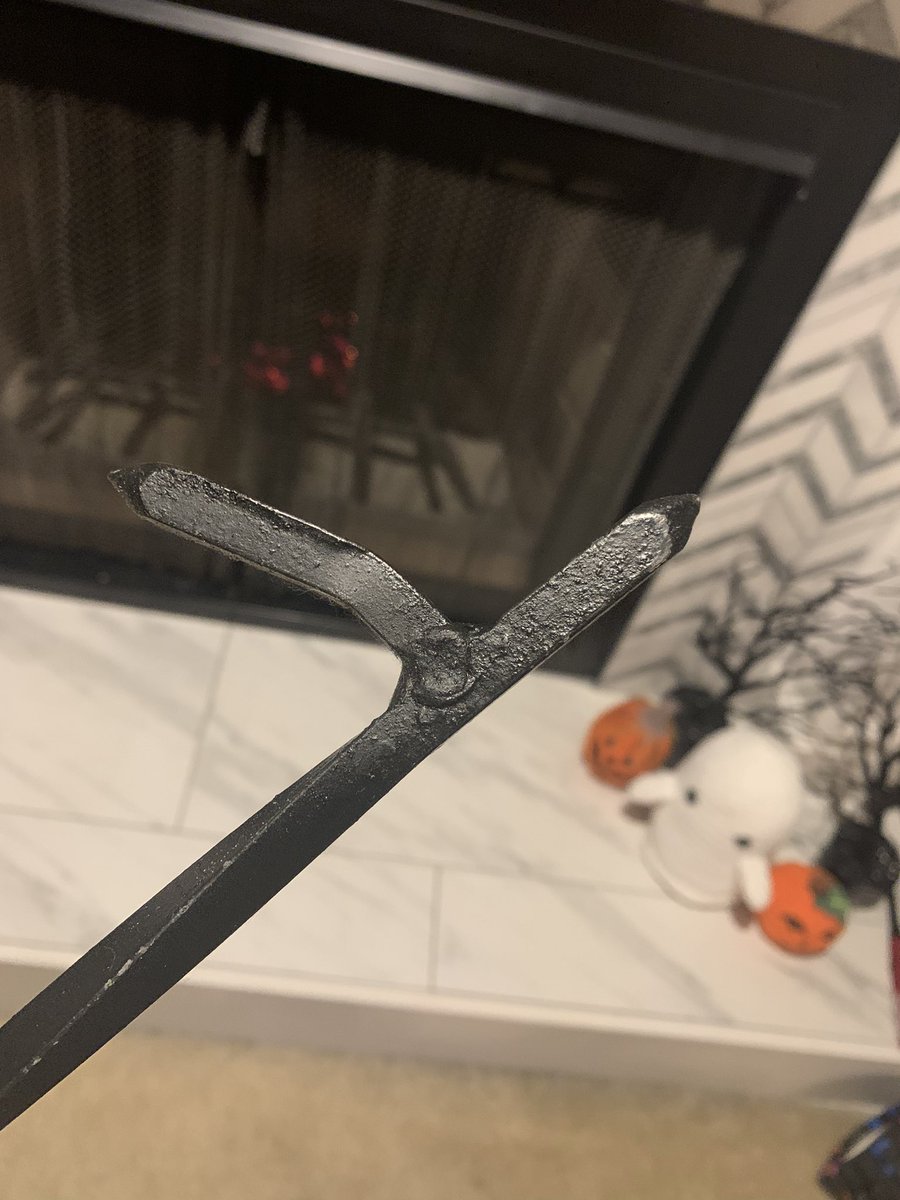 mikaelamattes's tweet photo. I made this fire poker in 9th grade shop class back in 2006 and I just want to point out the quality of this weld. 👏🏼 Do I remember how to do it? Absolutely not. Am I proud that I did at one point in life? 💯 #Welding #FirePoker #ShopClass https://t.co/JcfAME6lYx