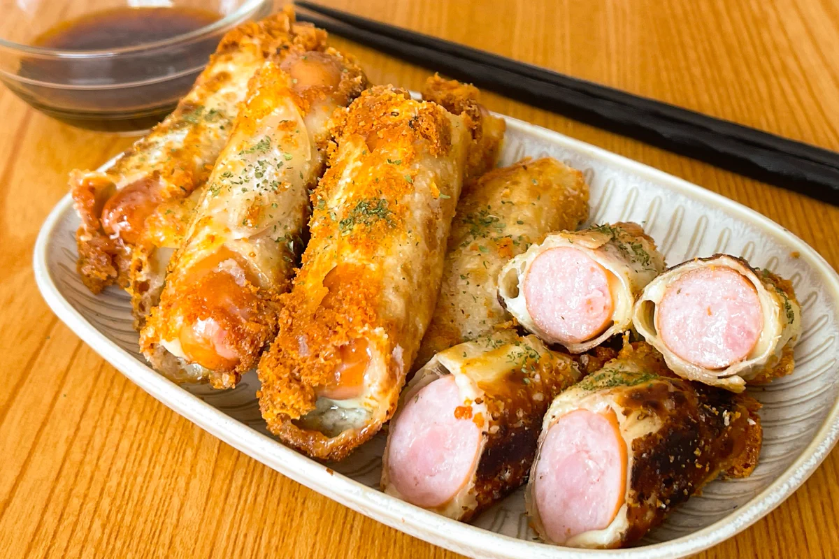 作り方も簡単でお手軽に作れそう！餃子の皮やソーセージを使ったお家居酒屋レシピ！