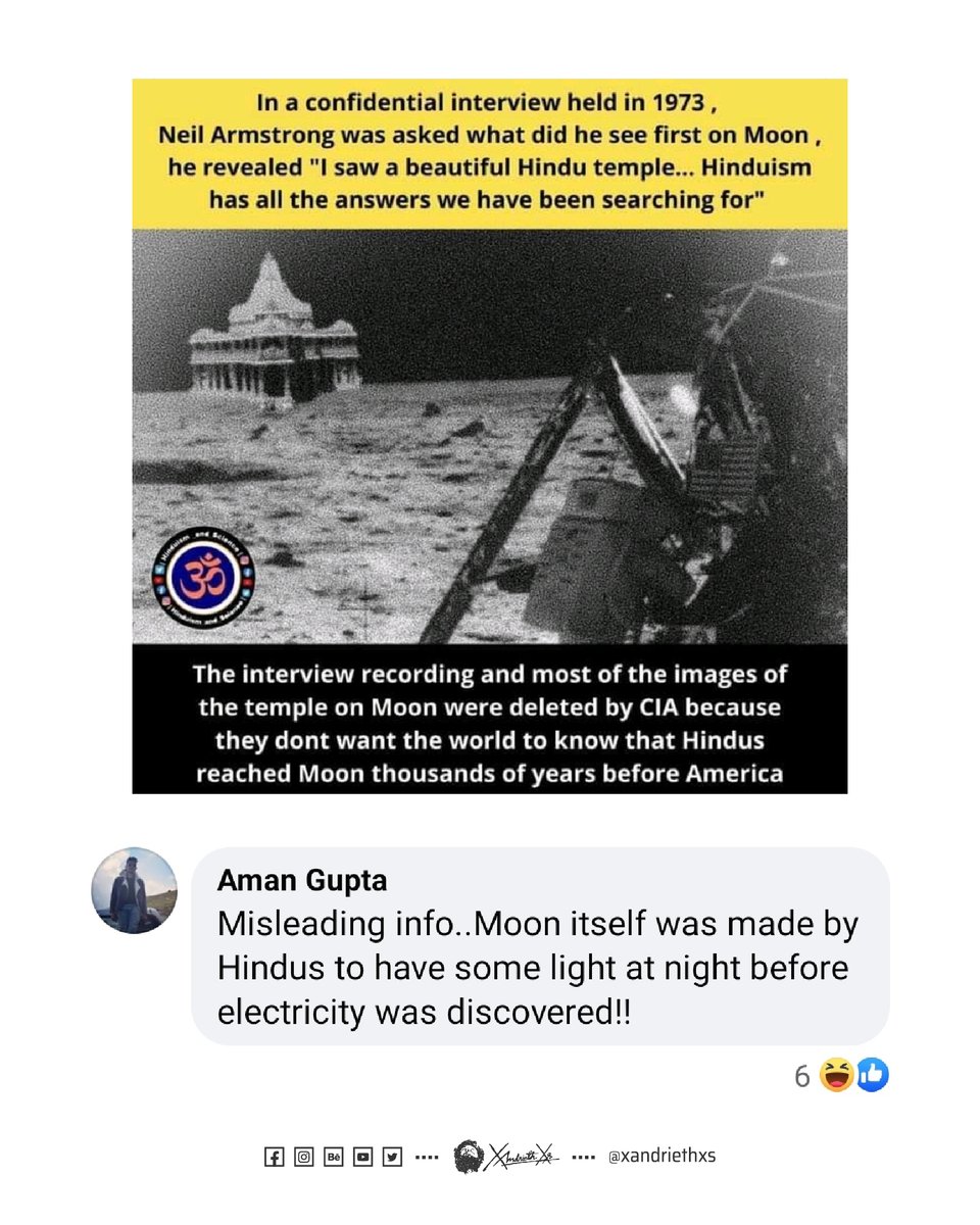 XandriethXs's tweet photo. It's on the internet.... ☑️
Has top and bottom text.... ☑️
Has the om symbol on it.... ☑️
Must be true.... :D
#Atheist #atheistmemes @AtheistRepublic #MEMES #bestcomments https://t.co/zEAcwSqYOf